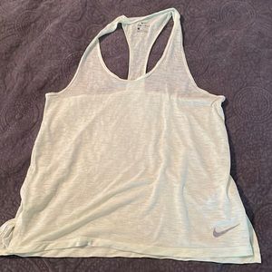 Yellow burn out Nike Tank